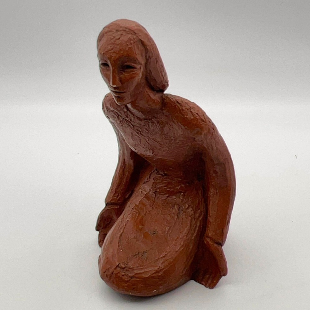 Vintage‎ LDAD Signed Kneeling Woman Sculpture MCM Mid Century Modernist Figurine